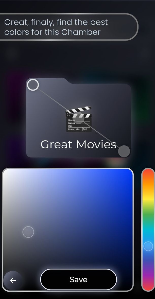 Chamber creation palette