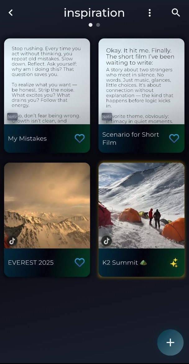 Links and Notes blocks
